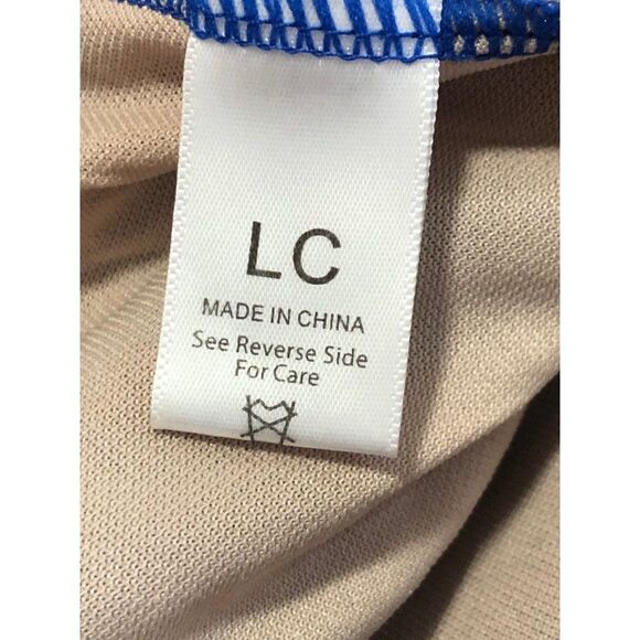 Kids Blue Fringe Dance Costume - Picture 4 of 4